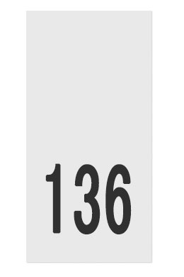 136- размерник, белый