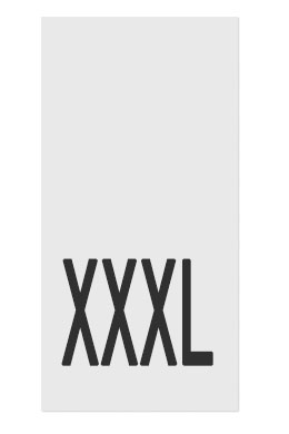 XXXL- размерник, белый