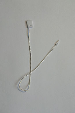 Биркодержатель верёвочный белый