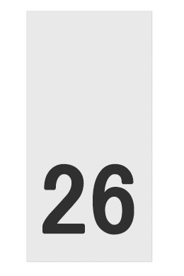 26- размерник, белый