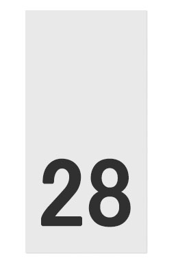 28- размерник, белый