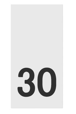 30- размерник, белый