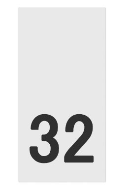 32- размерник, белый