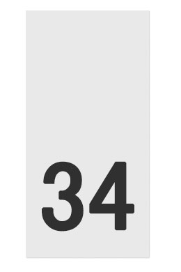 34- размерник, белый