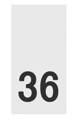 36- размерник, белый