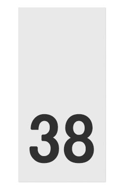 38- размерник, белый