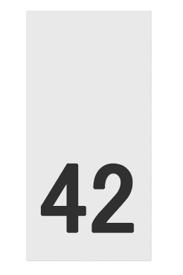 42- размерник, белый