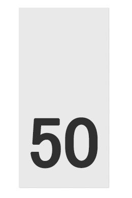 50- размерник, белый