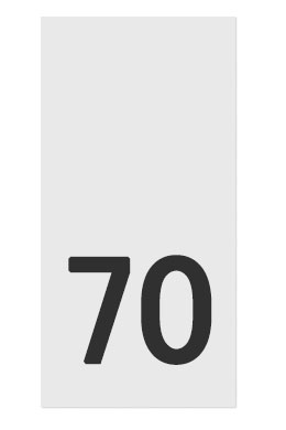 70- размерник, белый