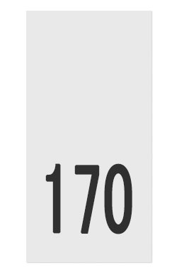 170- размерник, белый