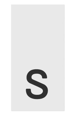 S- размерник, белый