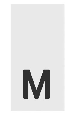 M- размерник, белый