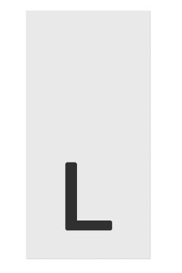 L- размерник, белый