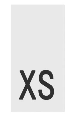 XS- размерник, белый