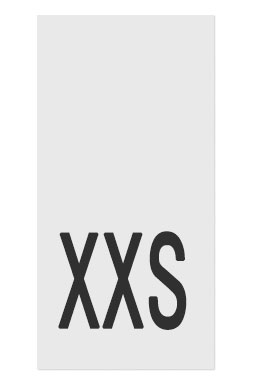 XXS- размерник, белый