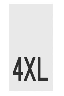 4XL- размерник, белый